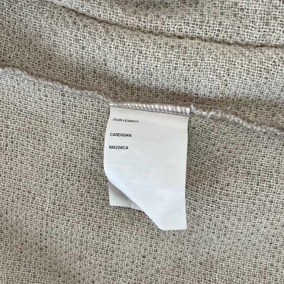 Our Legacy Cardigan beige M4226CA - Picture 6 of 9